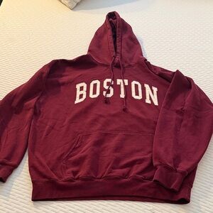 Brandy Melville Maroon Hoodie